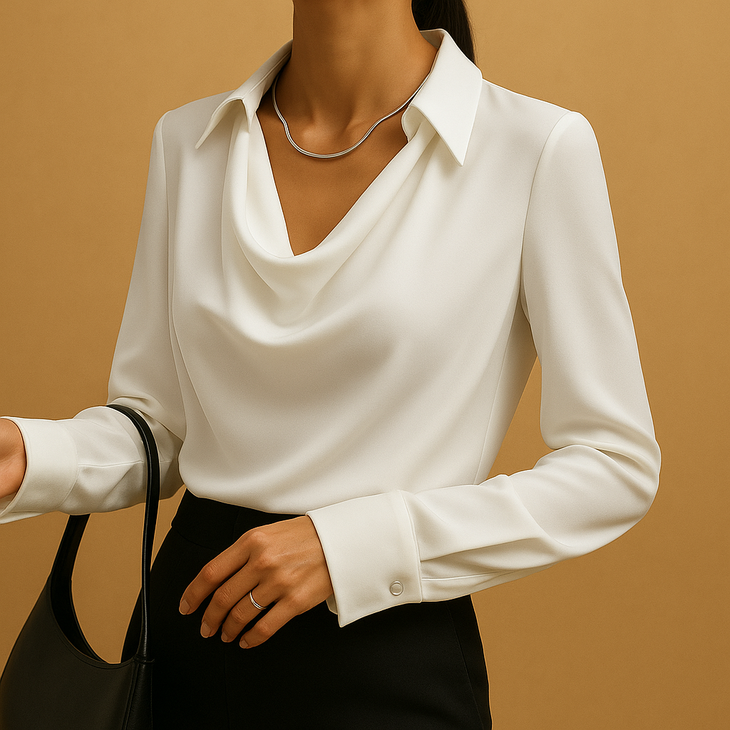 Mirthe - Elegant Long-Sleeve Blouse for Women