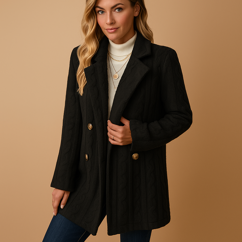 Elodie - Elegant Tailored Winter Coat for Women