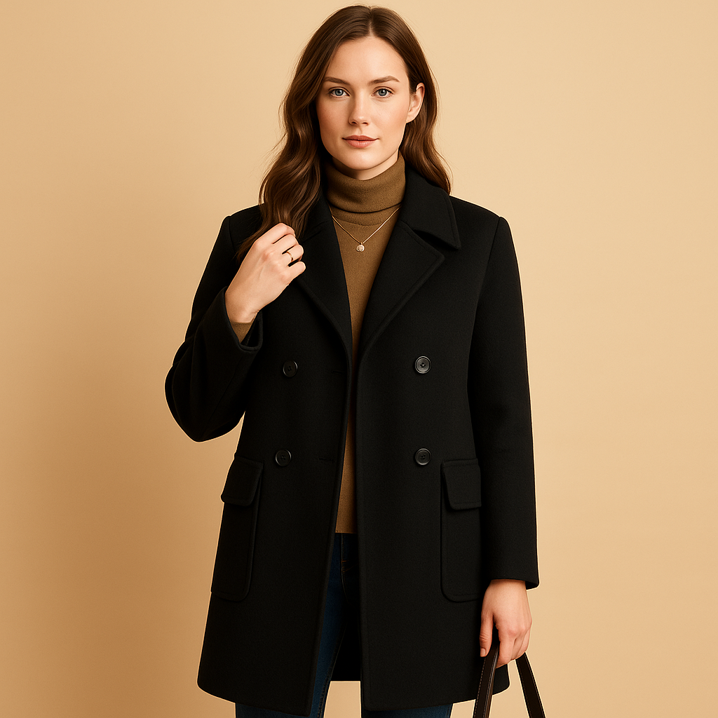 Amélie - Elegant Long Women’s Coat for Multiple Seasons
