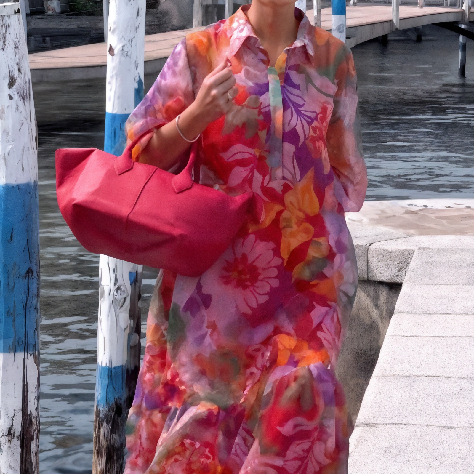Lunaria - Robe en Chiffon Tendance