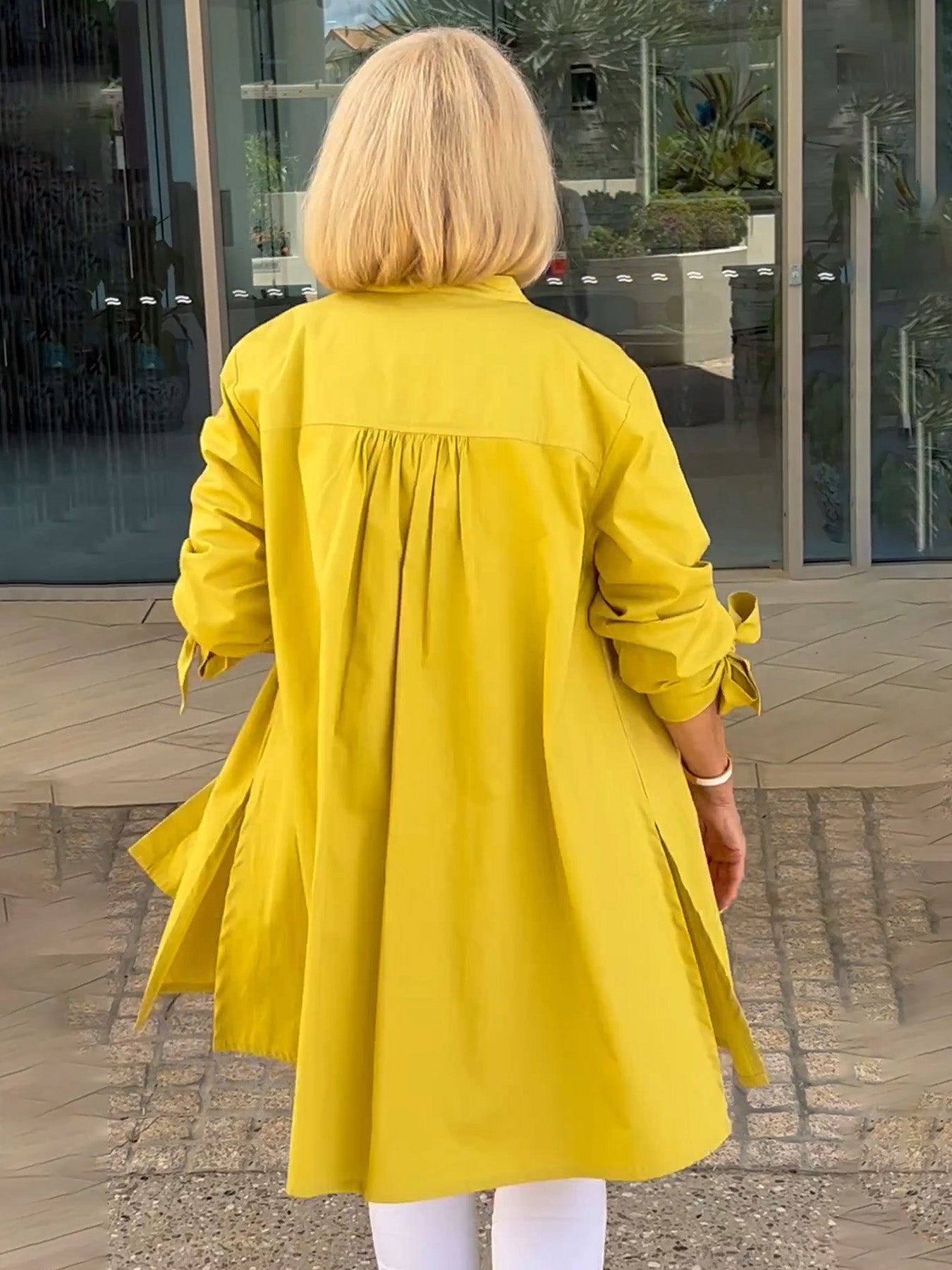 Liora - Veste Chemise Longue Boutonnée en Coton (Aujourd'hui seulement : 1 acheté = 1 offert !)