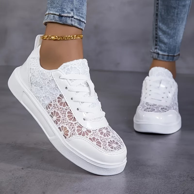 Jorexa - Baskets Femme Dentelle Respirante Style Casual Élégant