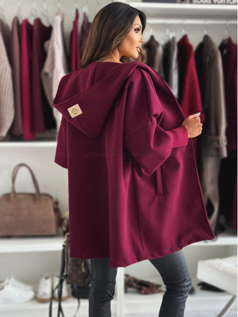 Quelirra - Veste Élégante à Capuche pour l’Automne et l’Hiver