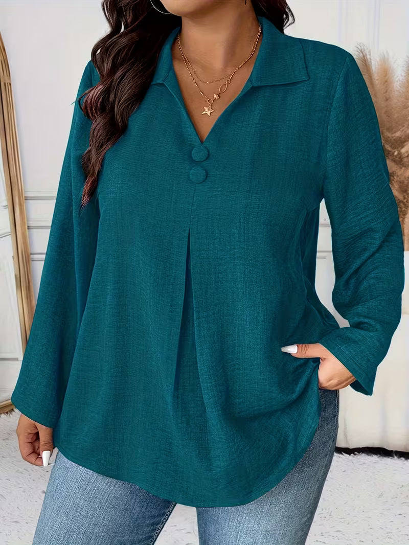 Elmyra - Chemise Fluide Boutonnée Élégante