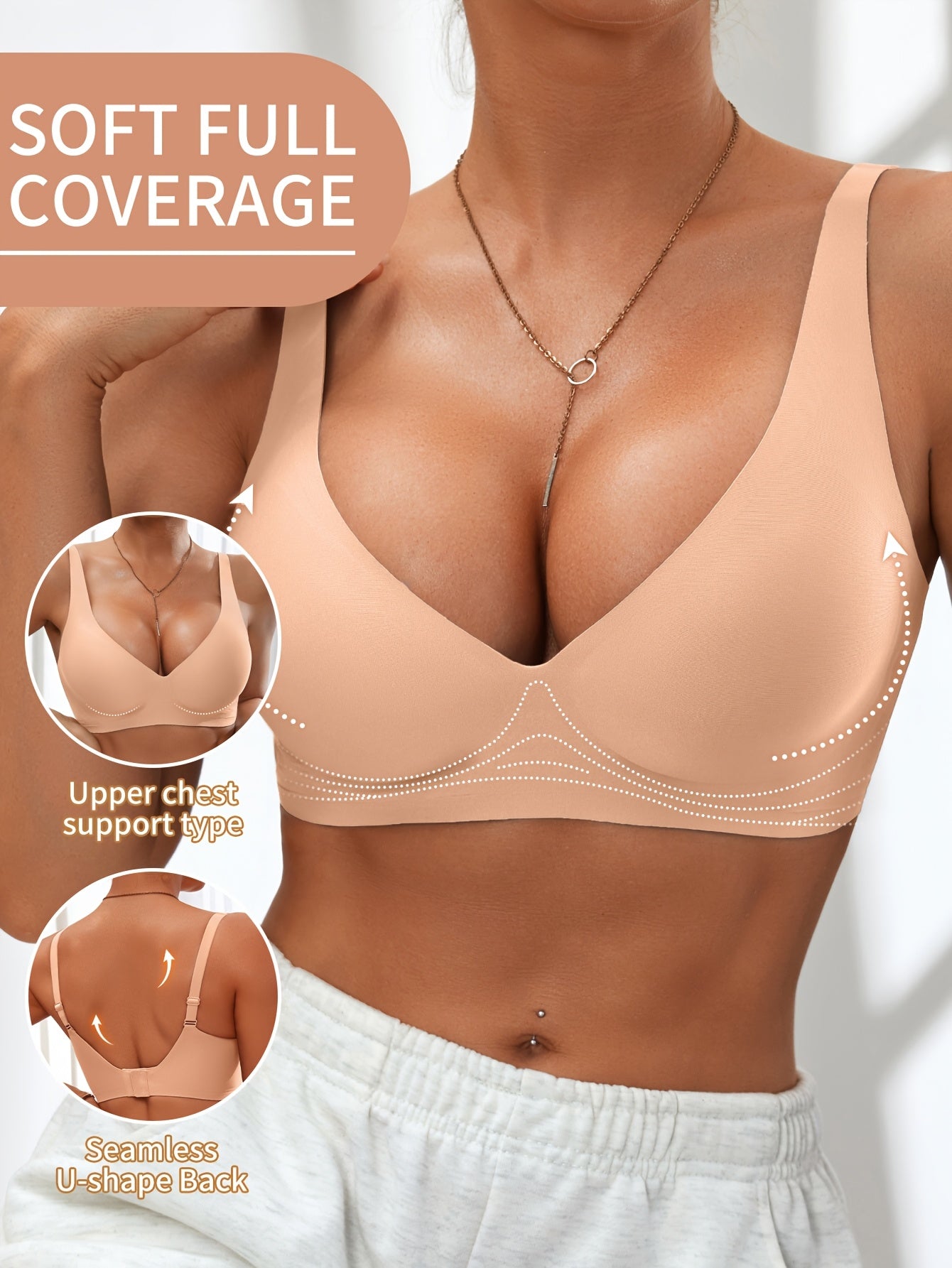 Isendra - Brassière Push-Up Confort Haute Couverture