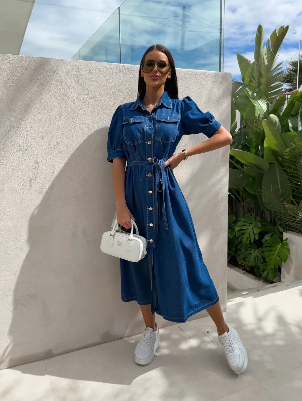 Daphne - Robe en denim Sunshine