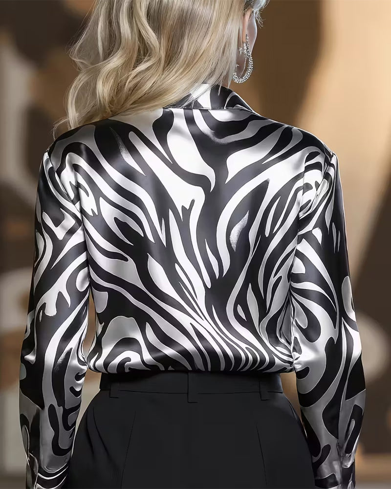 Cylissa - Chemise Imprimée Élégante pour Femme