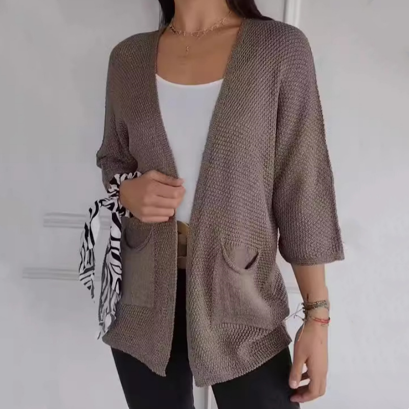 Noor - Manteau Tricoté Ouvert