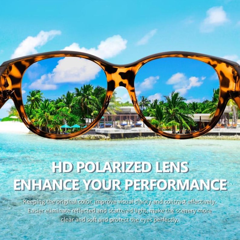 Dovrya - Lunettes soleil femme cat eye polarisées UV400 style chic