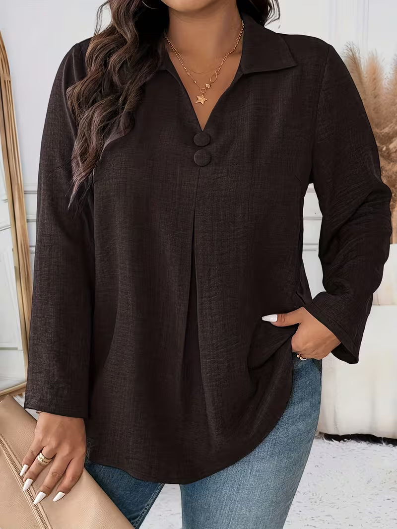 Elmyra - Chemise Fluide Boutonnée Élégante