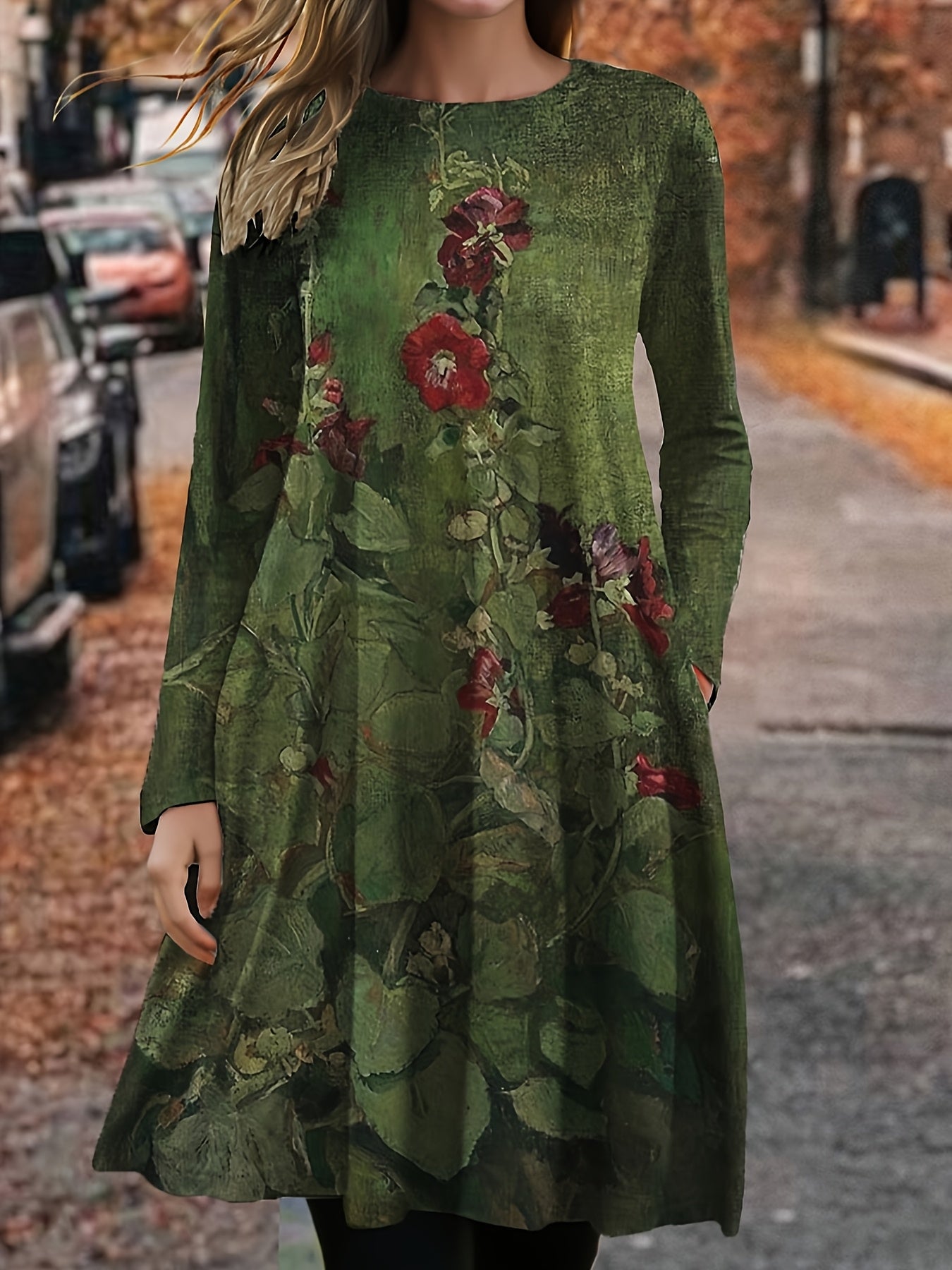 Stéphane - Robe Midi Florale Chic
