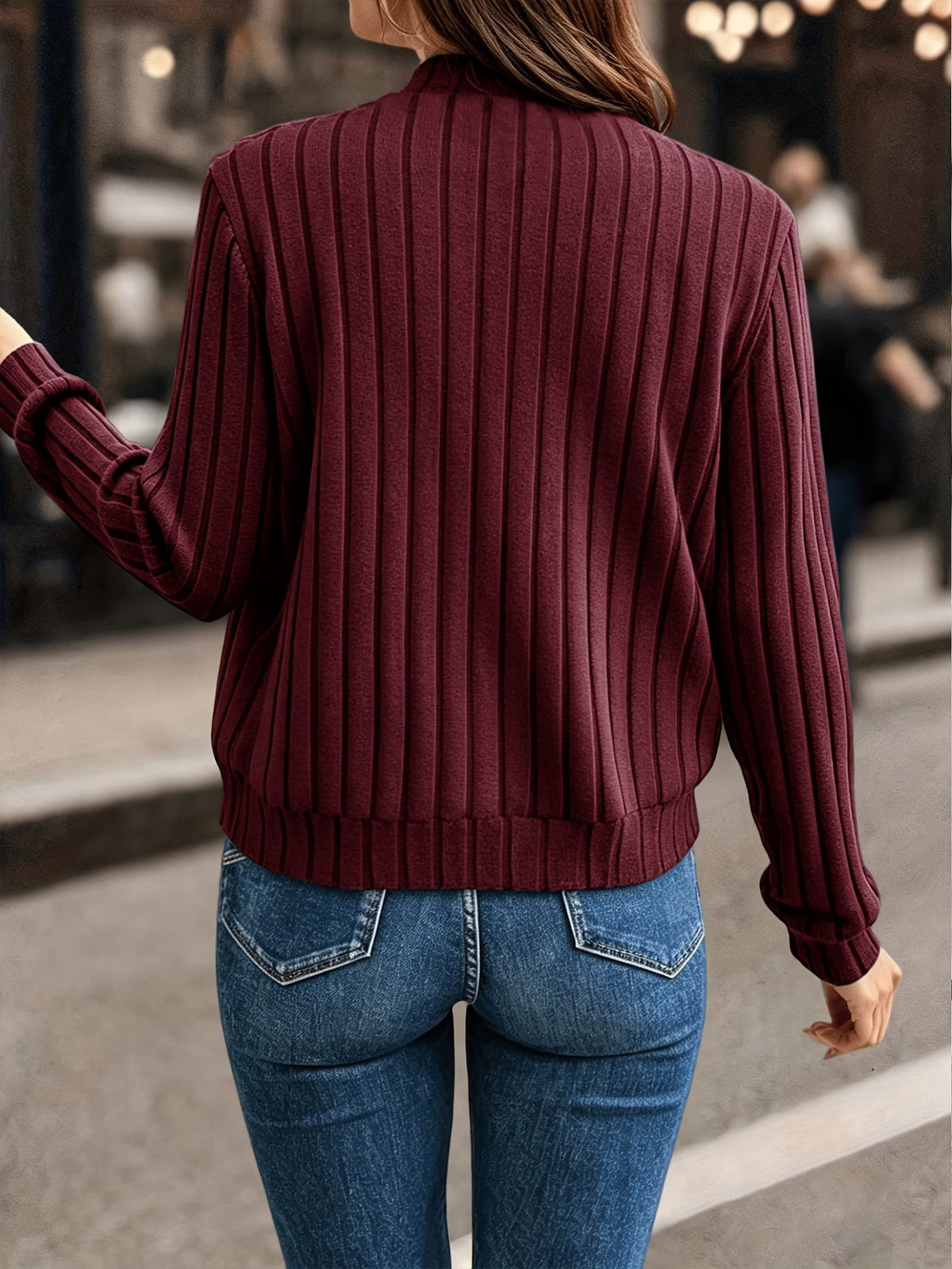Coby - Veste femme côtelé avec fermeture zippée