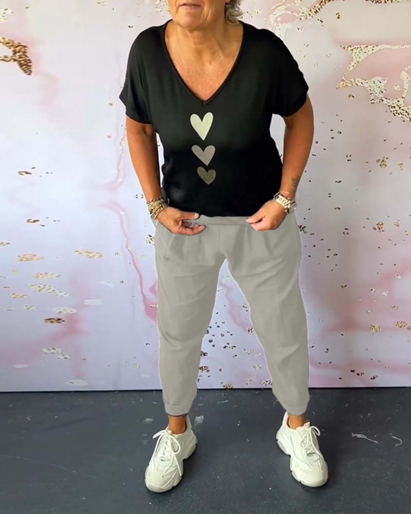 Tavira - Pantalon Décontracté Confortable avec Poche et Couleur Unie