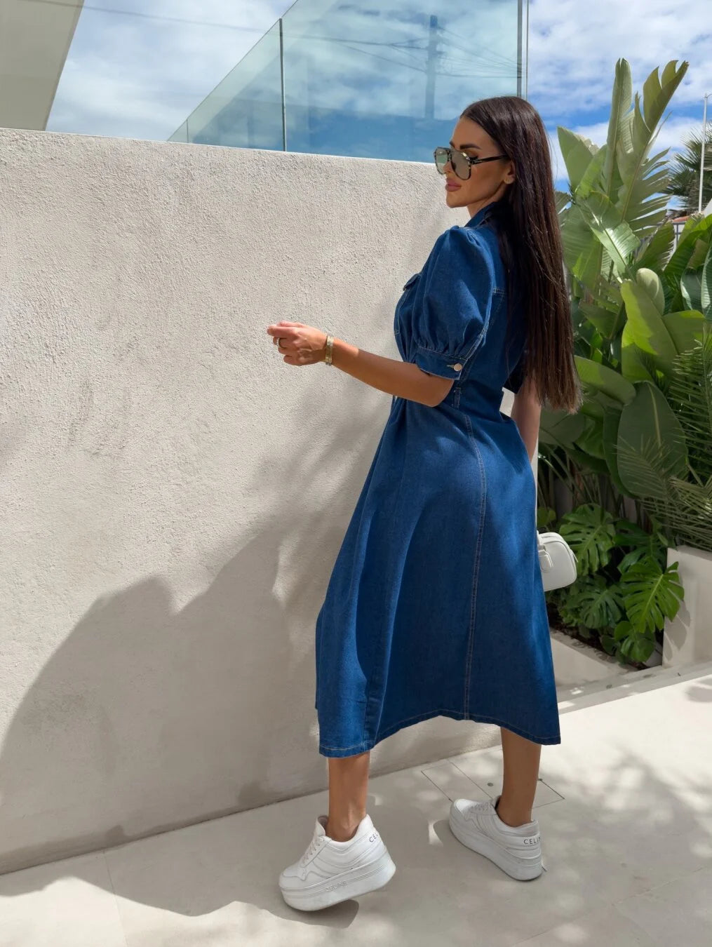 Daphne - Robe en denim Sunshine