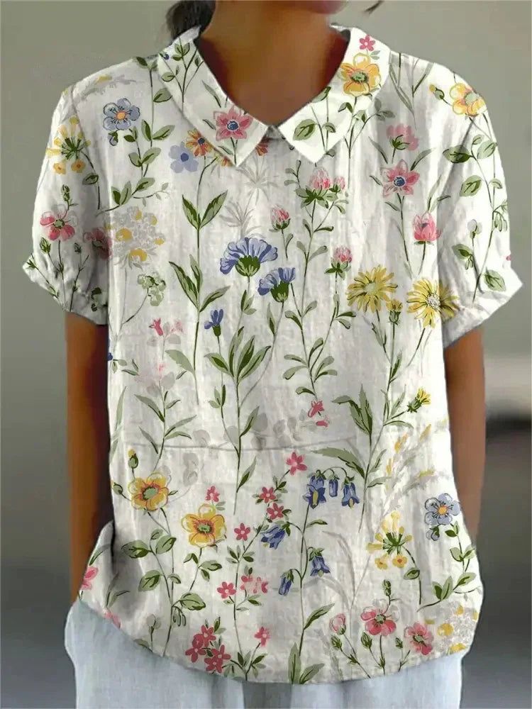 Ombeline - Chemise Florale Élégante
