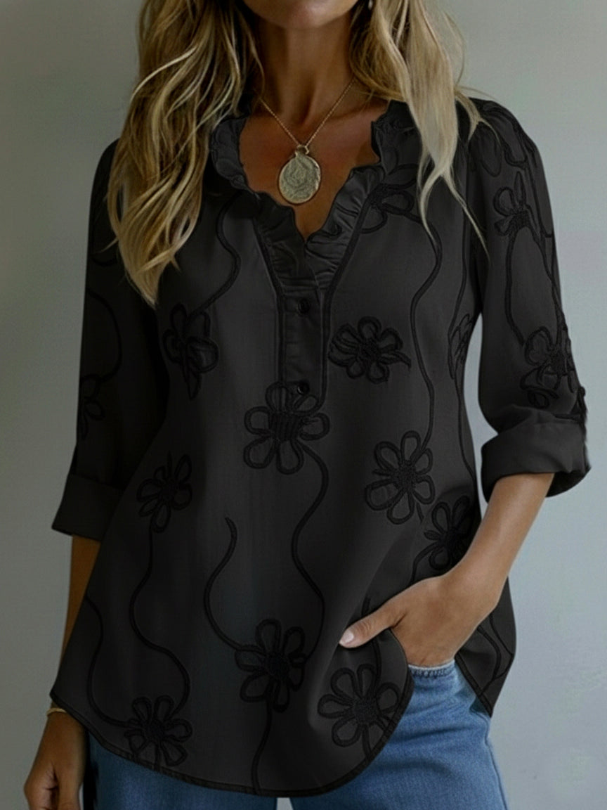 Belora - Chemise Printemps Élégance Florale