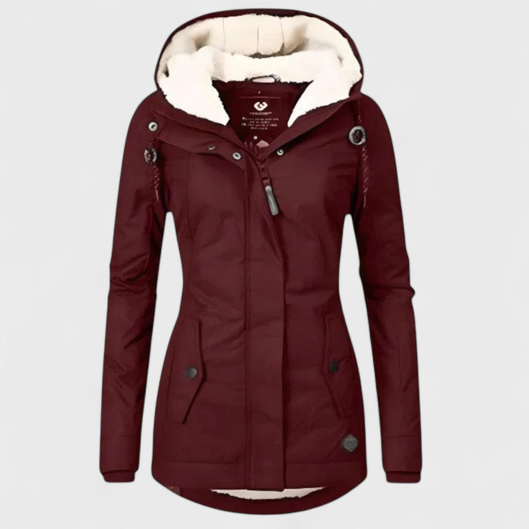 Dionellea™ - Veste d’hiver chaude et imperméable avec capuche pour femme – Qualité premium, coupe-vent et imperméable