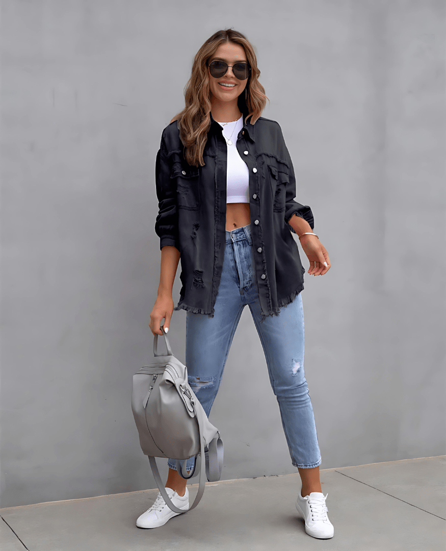 Justine - Harvenue Sunnystitch Veste en jean