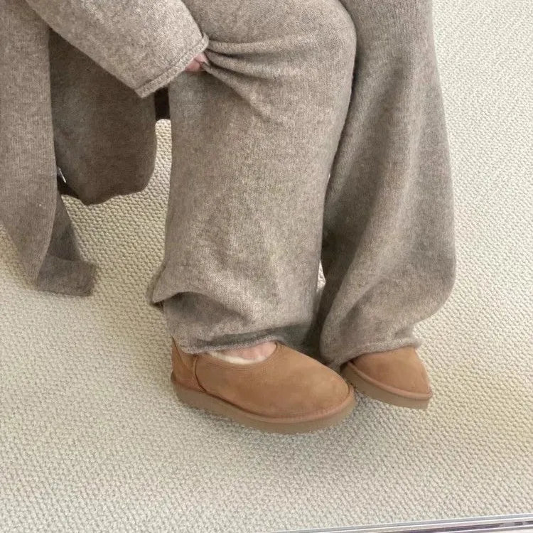Berthe - Chaussures Douces et Chaudes en Fausse Fourrure pour Femme