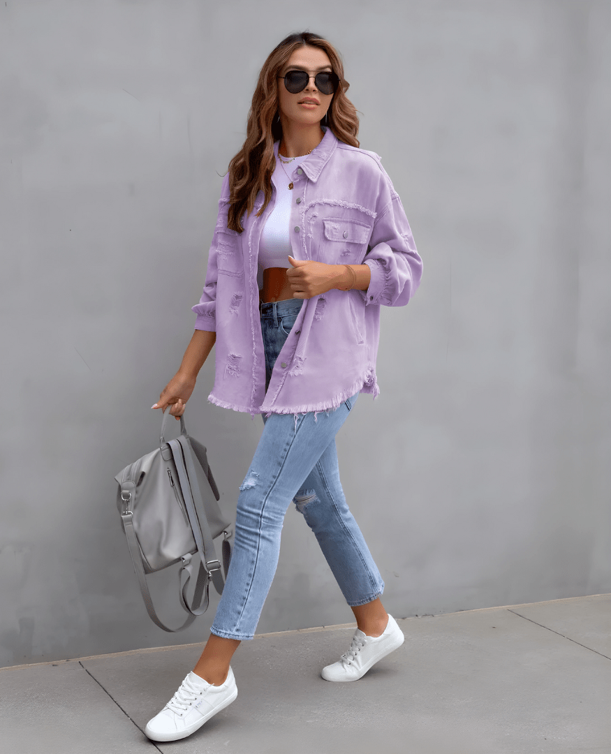 Justine - Harvenue Sunnystitch Veste en jean