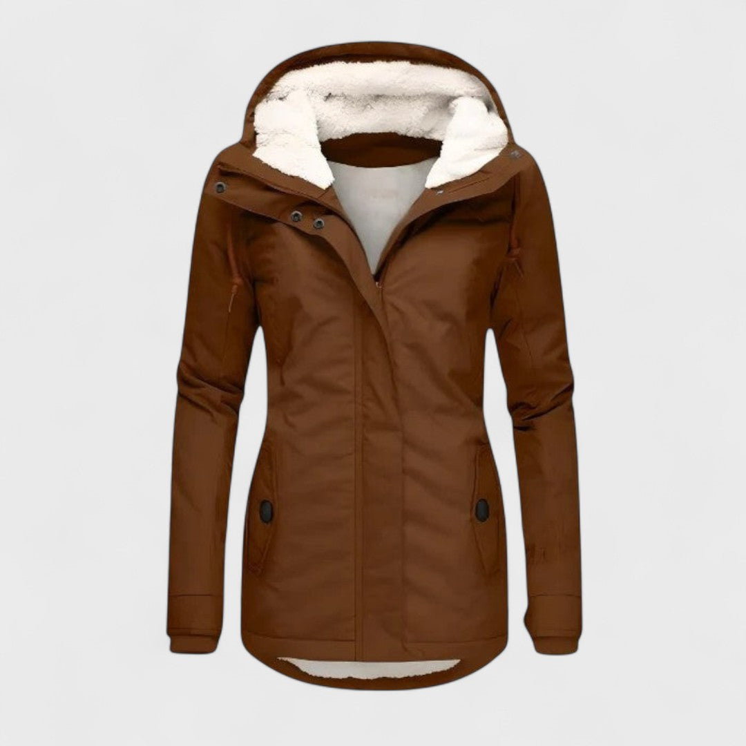 Dionellea™ - Veste d’hiver chaude et imperméable avec capuche pour femme – Qualité premium, coupe-vent et imperméable