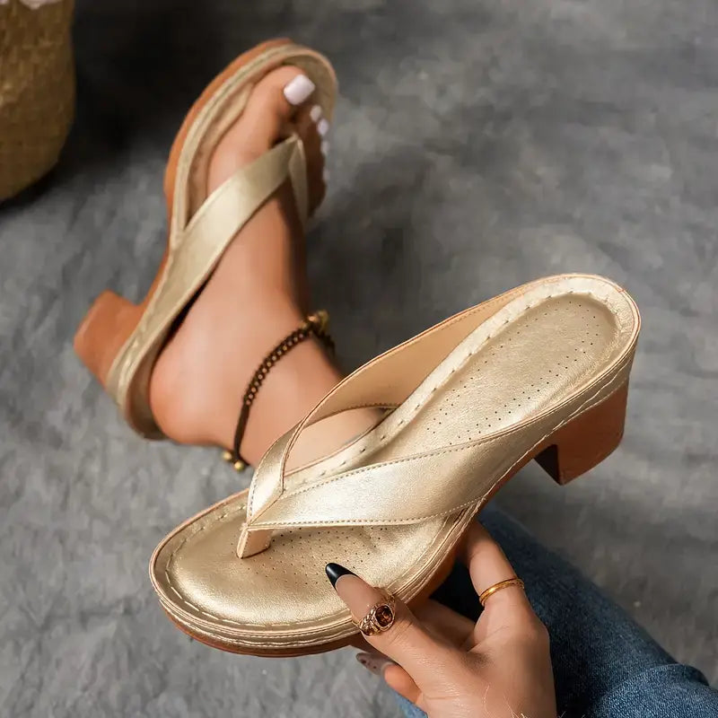 Fynavelle - Sandales femme à talon confortable et semelle ergonomique élégante