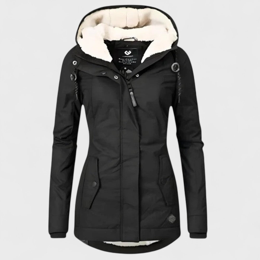 Dionellea™ - Veste d’hiver chaude et imperméable avec capuche pour femme – Qualité premium, coupe-vent et imperméable