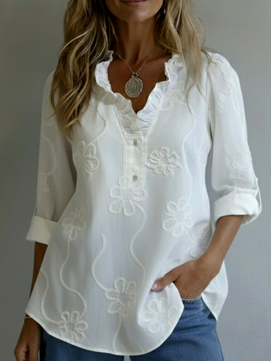 Belora - Chemise Printemps Élégance Florale