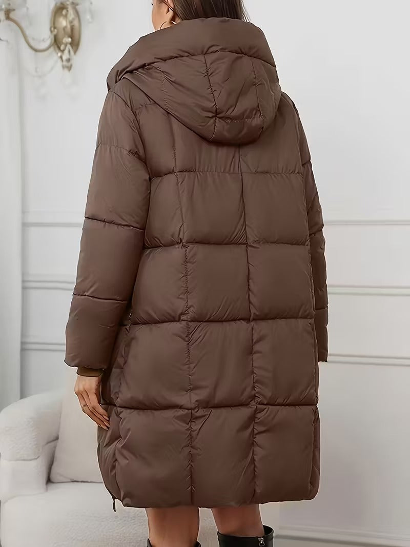 Oralindrea - Manteau D’Hiver Léger Et Élégant À Capuche