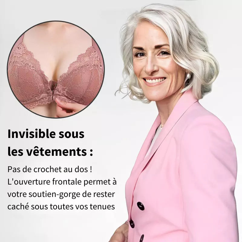 Cira - Soutien-gorge sans fil avec fermeture frontale (paquet de 3)
