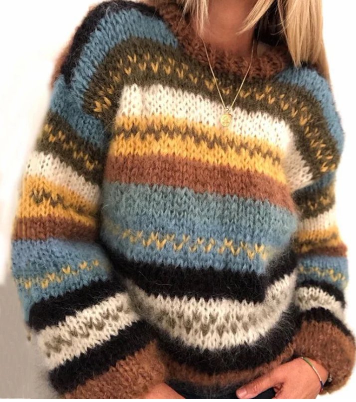 Floravia - Pull Tricoté Doux Et Élégant Pour L’Hiver