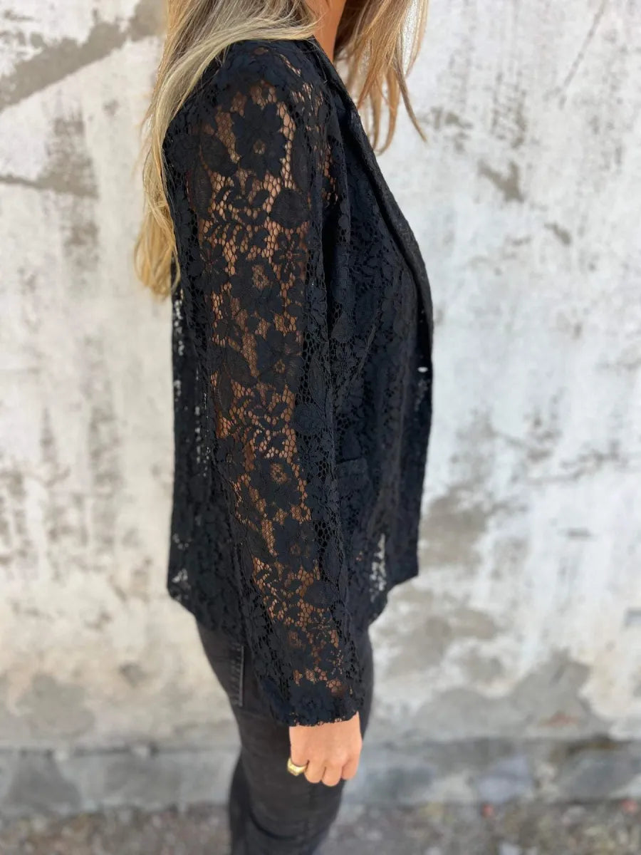 Félicie - Élégance en Dentelle Blazer Léger et Chic