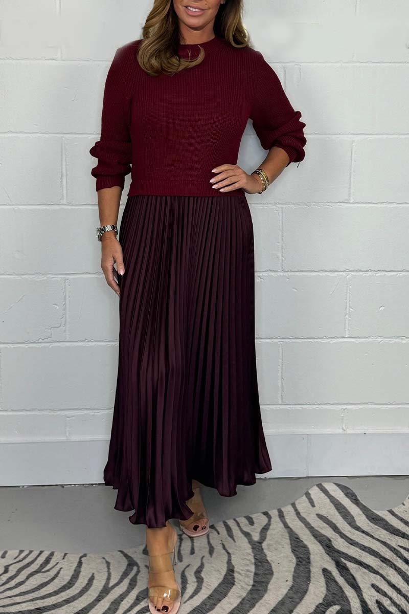 Jacoba - Robe d'hiver unique avec détail de jupe