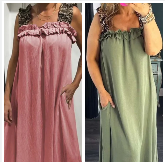 Pascaline - Robe Décontractée Sans Manches avec Poches