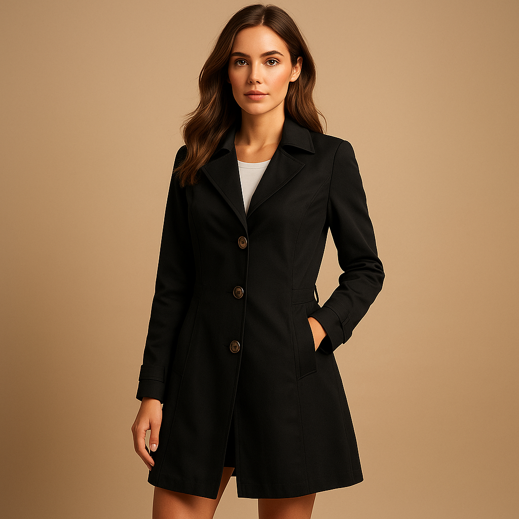 Isla - Long Windproof Raincoat for Women