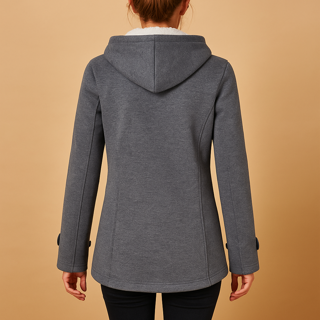 Vivienne - Long Hooded Winter Coat for Women