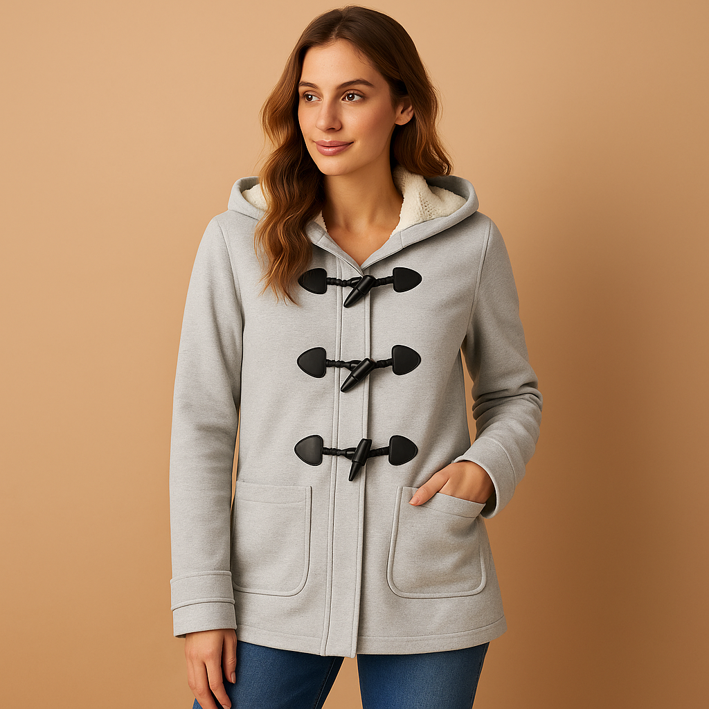 Vivienne - Long Hooded Winter Coat for Women