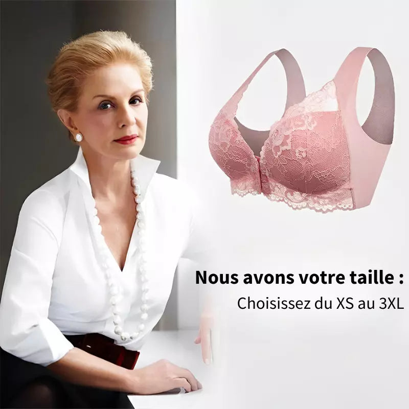 Cira - Soutien-gorge sans fil avec fermeture frontale (paquet de 3)