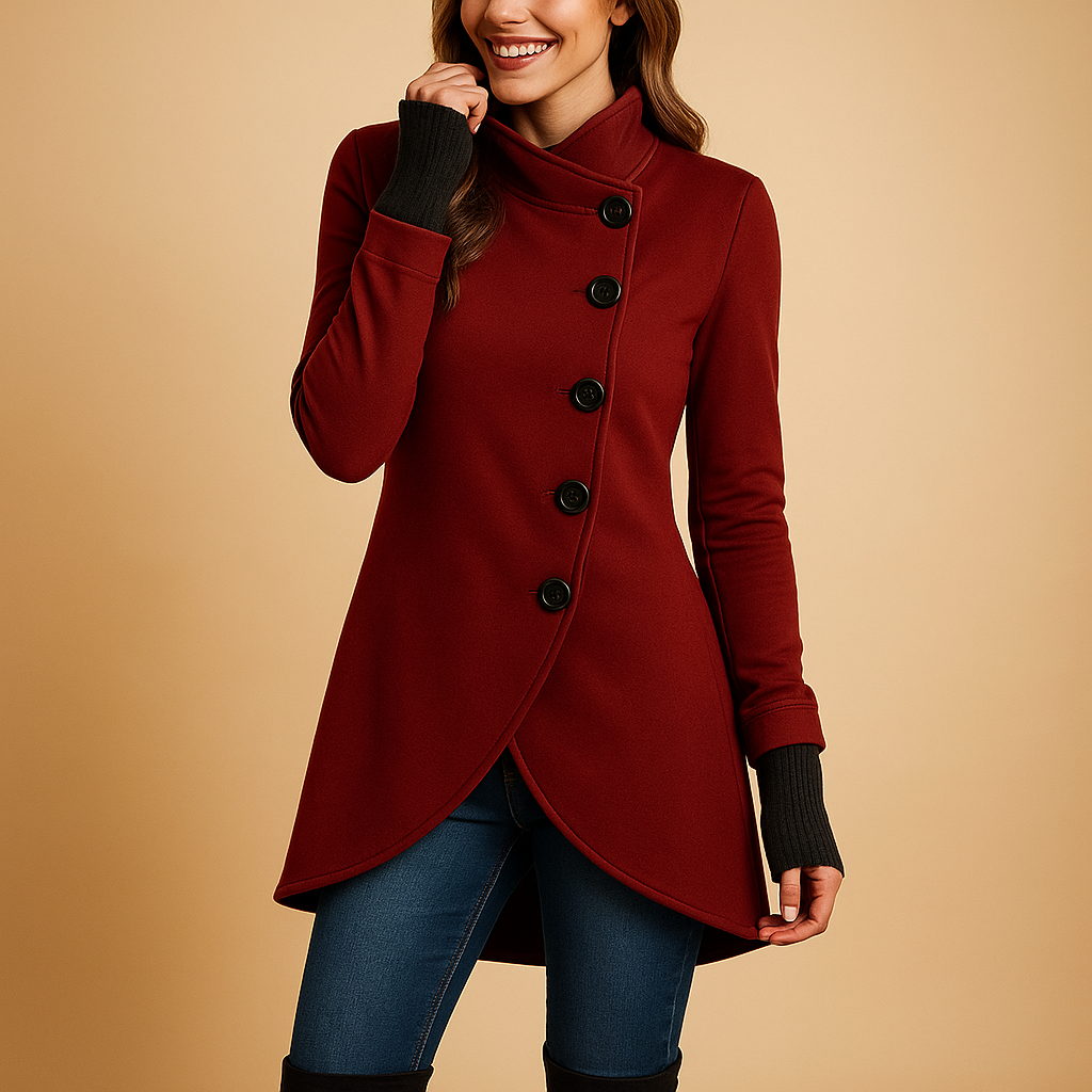 Aurora - Oversized Asymmetrical Coat for Women