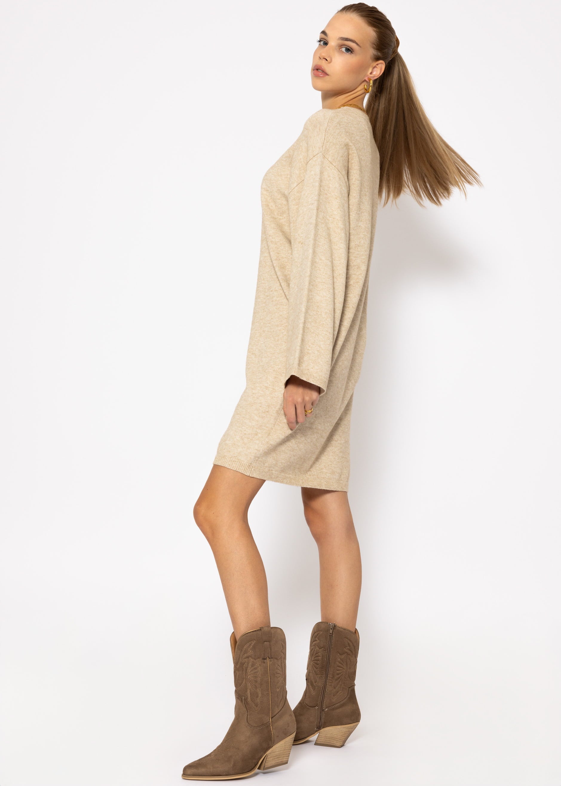 Aimée - Robe Tricot Oversize Élégante