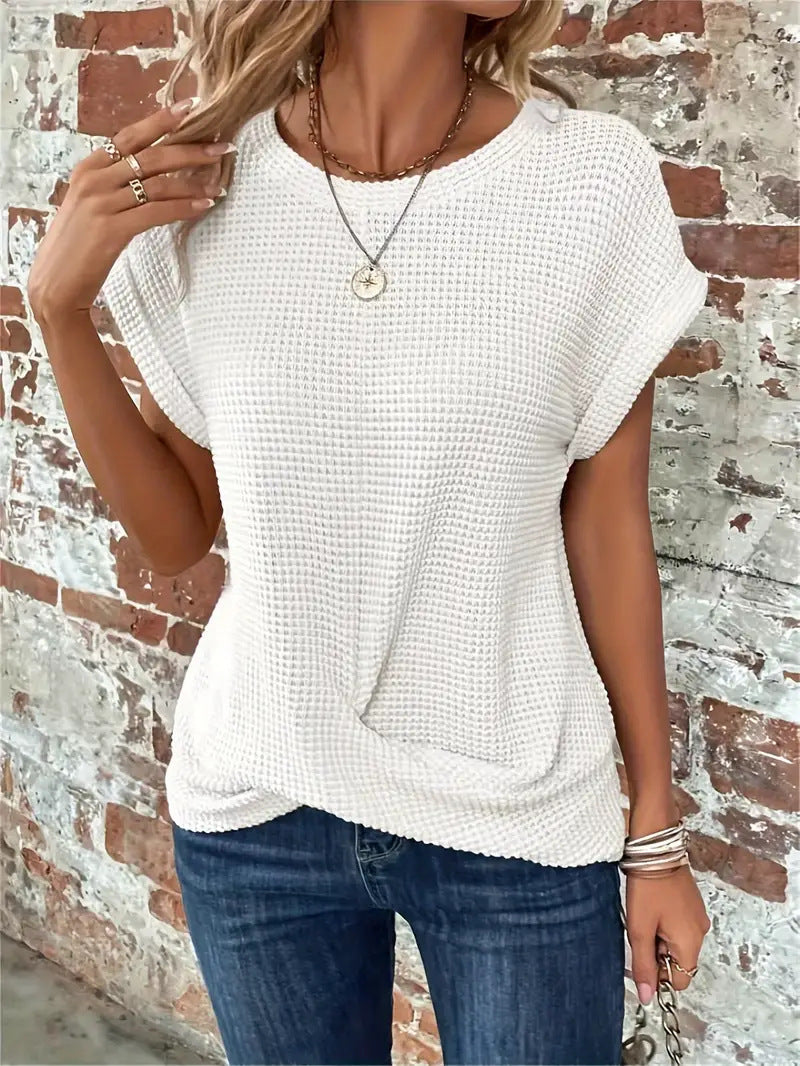 Clarissa - Blouse élégante à col rond