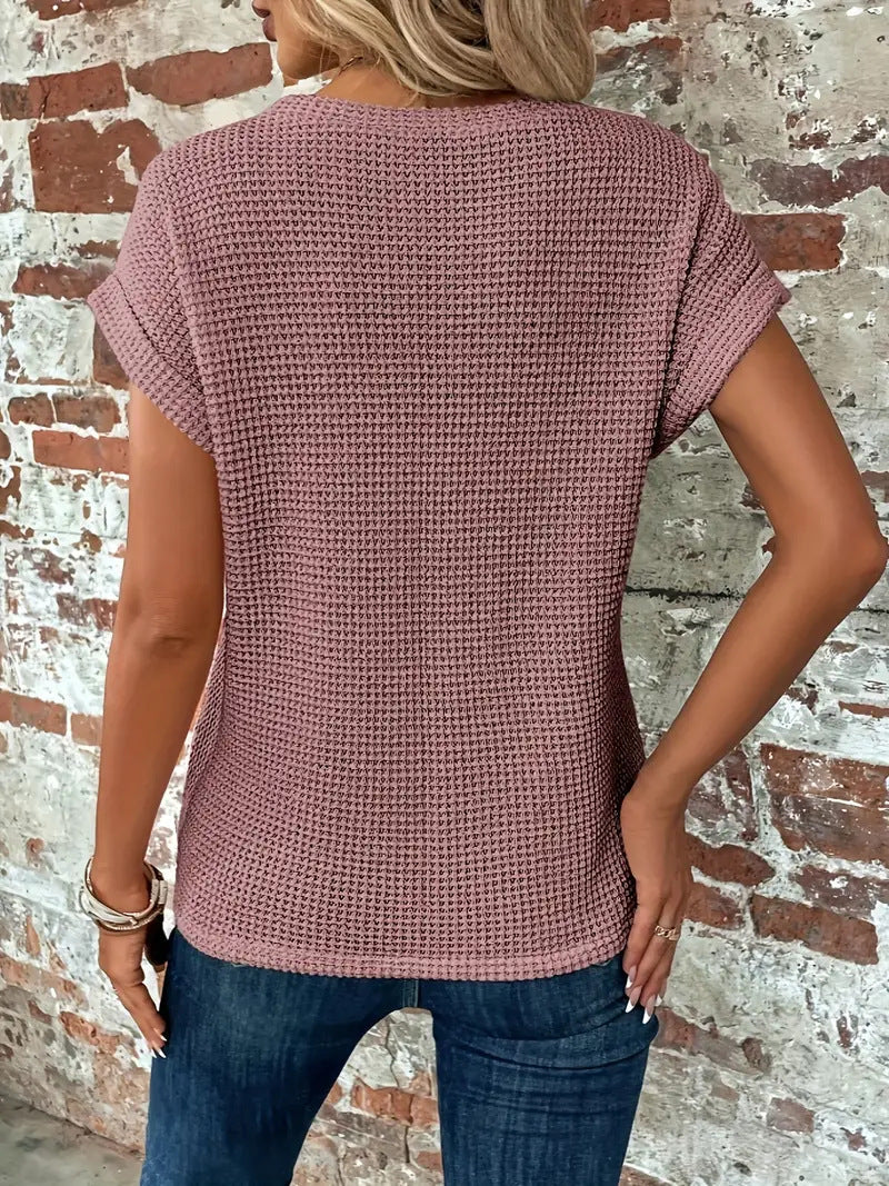 Clarissa - Blouse élégante à col rond