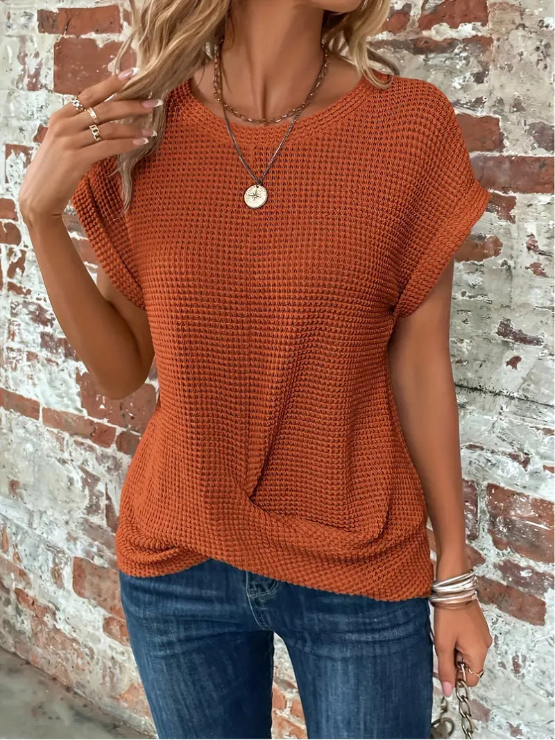 Clarissa - Blouse élégante à col rond