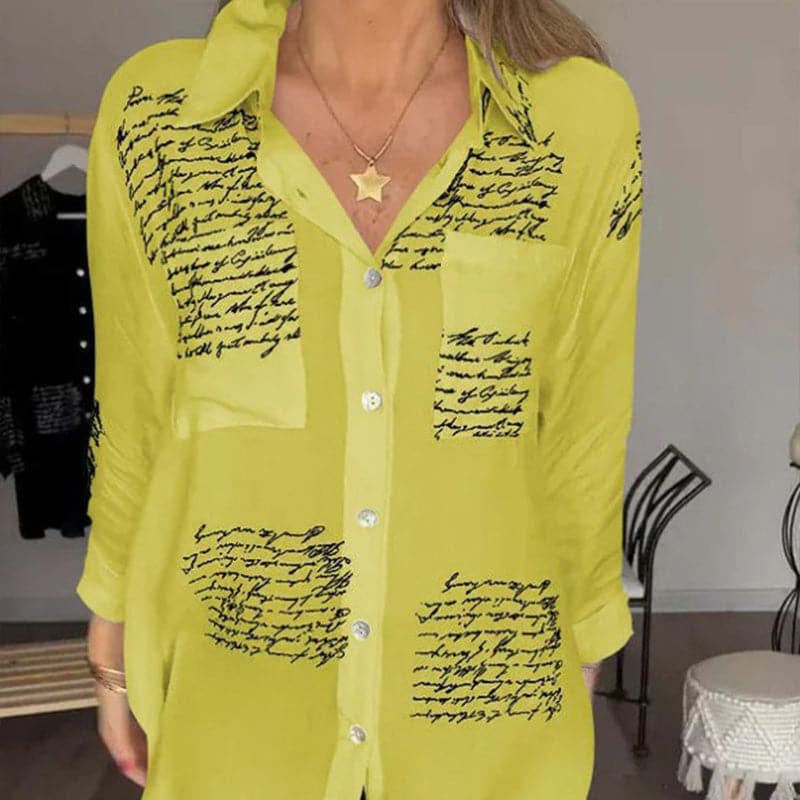 Sina - Chemise Imprimée Élégante et Polyvalente