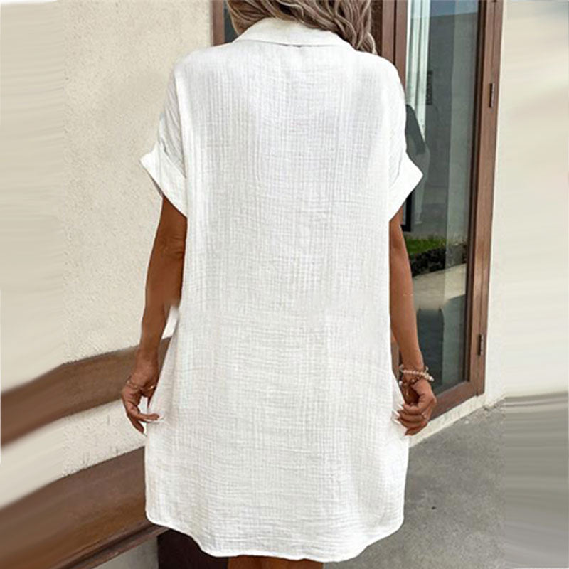 Nerina - Robe Chemise Décontractée Boutonnée