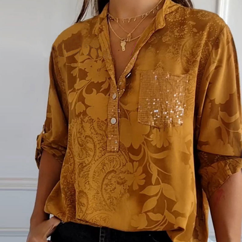 Adelaide - Chemise Florale Élégante Été Femme