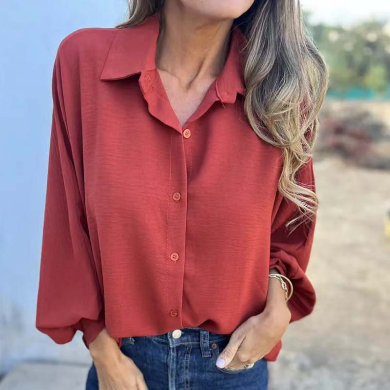 Aenor - Chemise Élégante et Polyvalente à Manches Lanterne