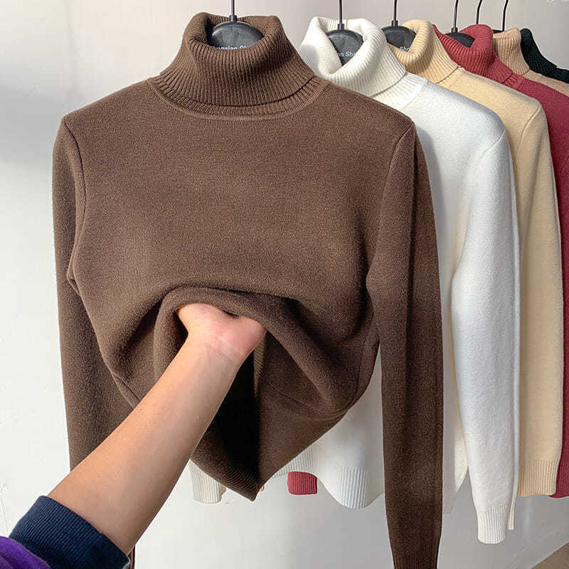 Clementine - Pull-over à Col Haut Élégance et Chaleur pour l'Hiver