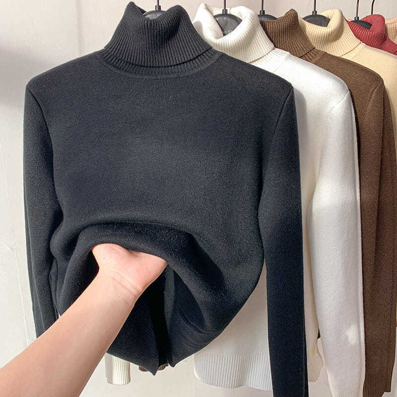 Clementine - Pull-over à Col Haut Élégance et Chaleur pour l'Hiver