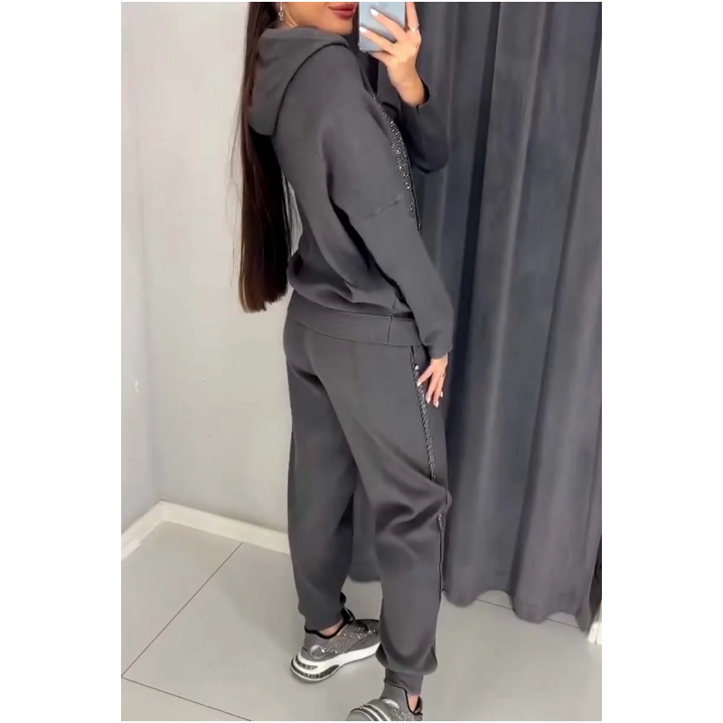Cécile - Ensemble Décontracté à Capuche et Pantalon pour Femmes